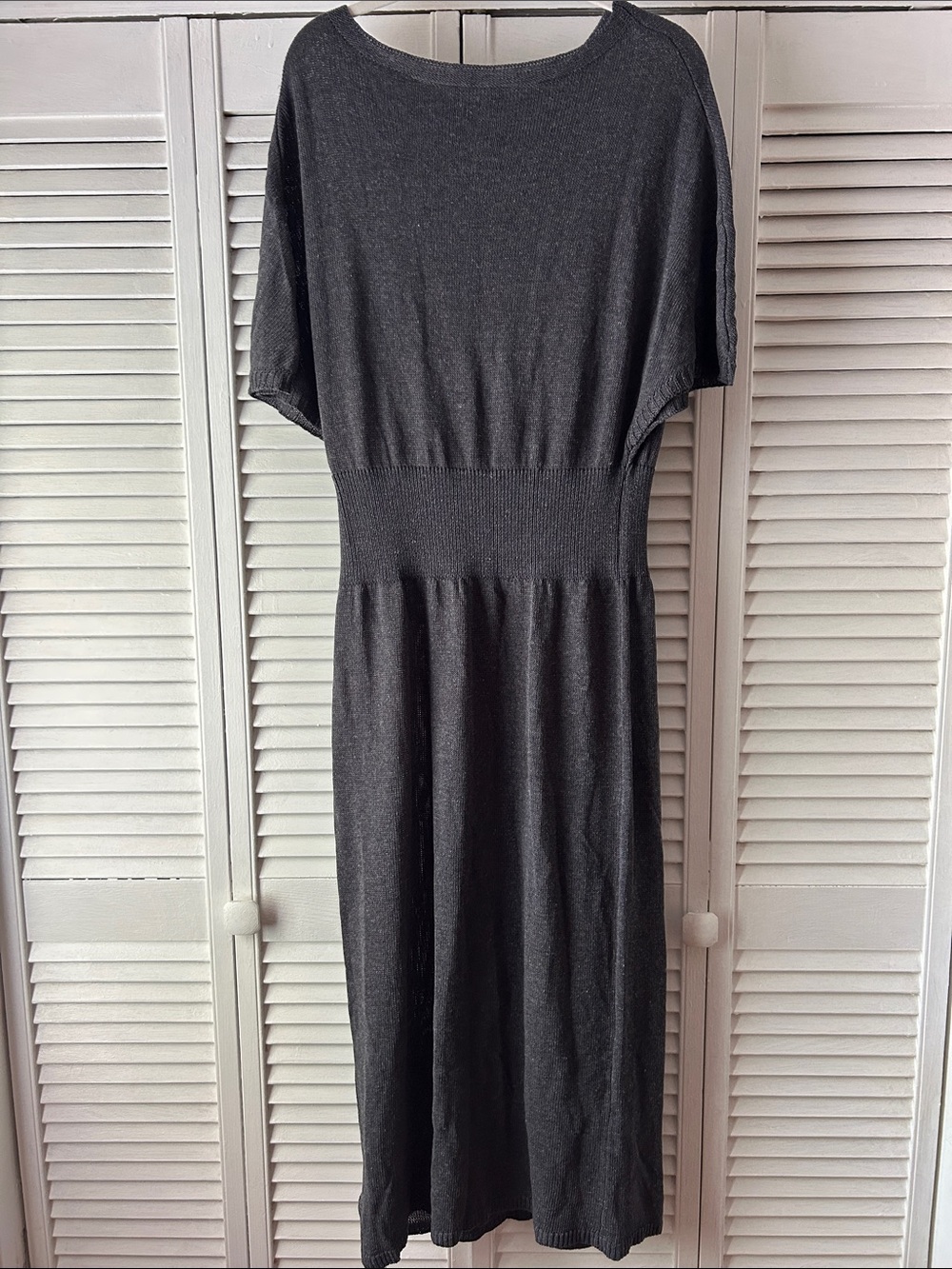 Commense Charcoal Knit Maxi Dress